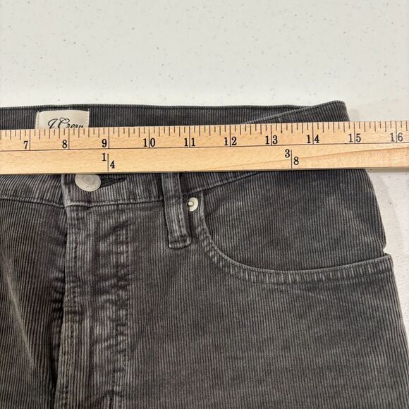 J Crew Vintage Straight Corduroy Pants Women 29 Gray White Bundle Preppy Autumn - Picture 10 of 13